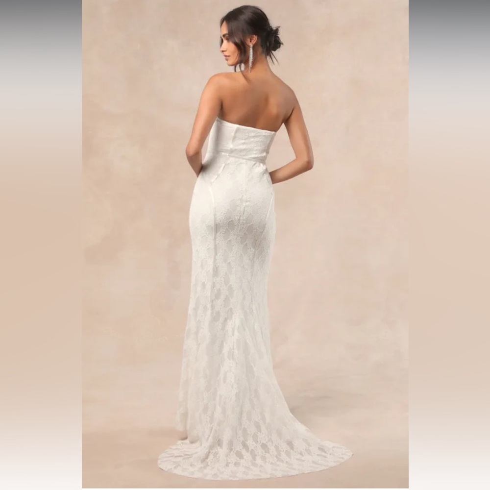 NWT- Imani Mermaid Bustier Lace Wedding Dress - Picture 4 of 17